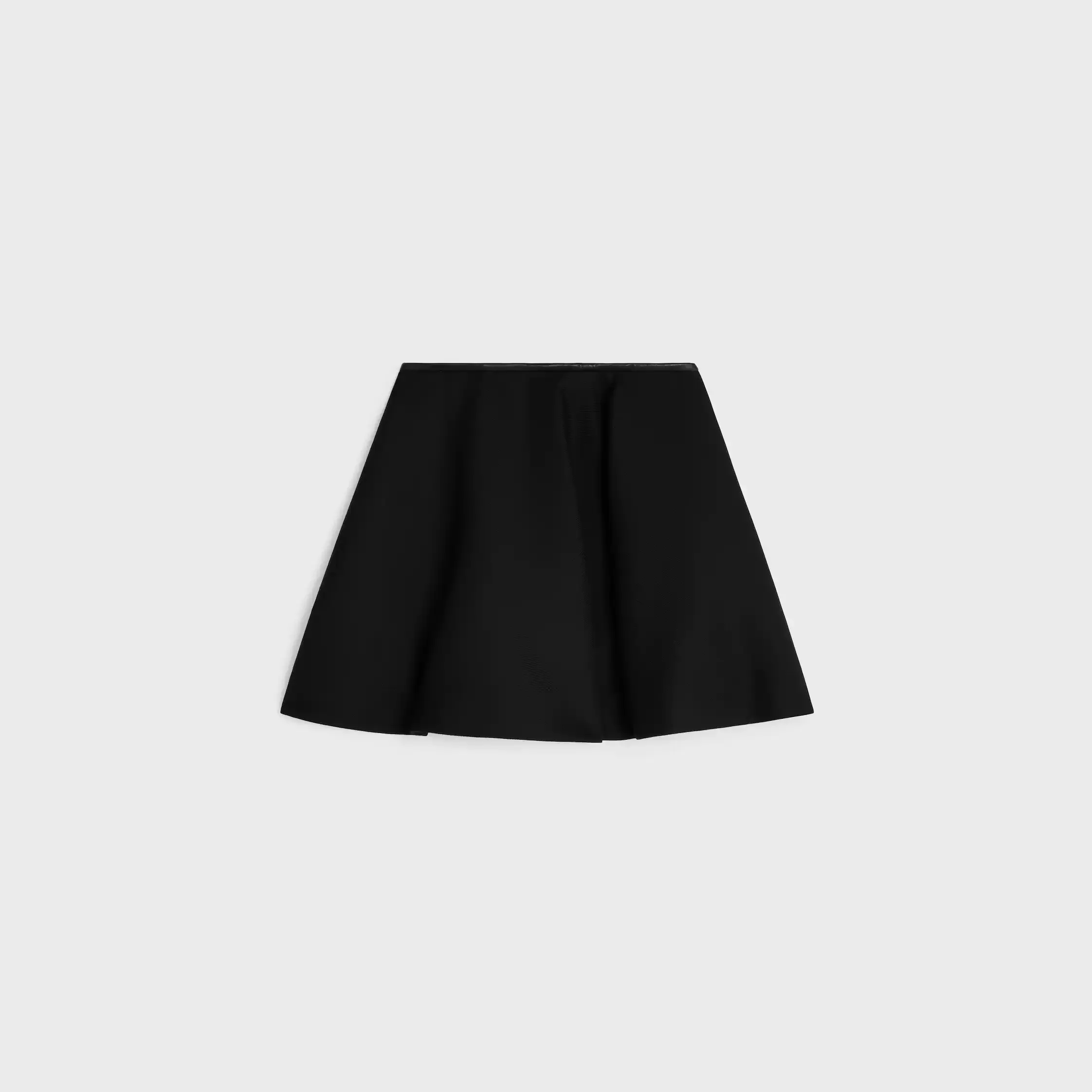 jupe peplum en laine mohair