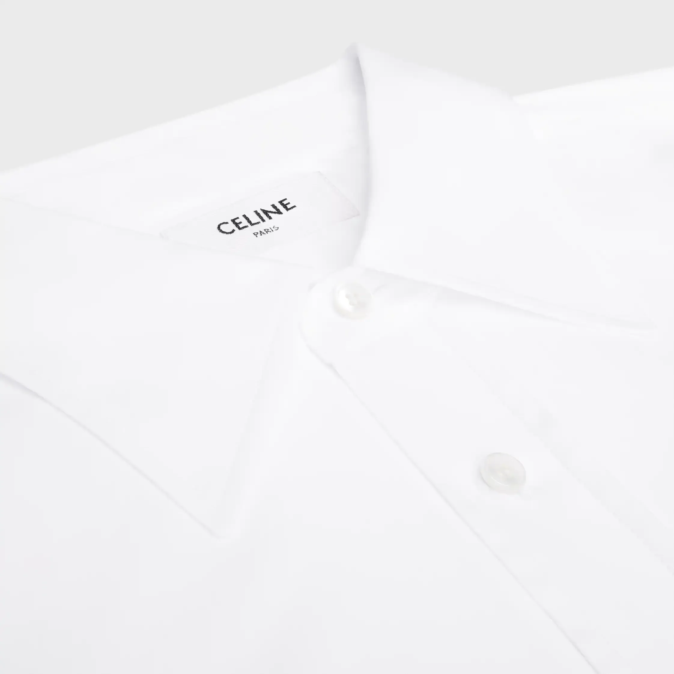 chemise courte en popeline de coton