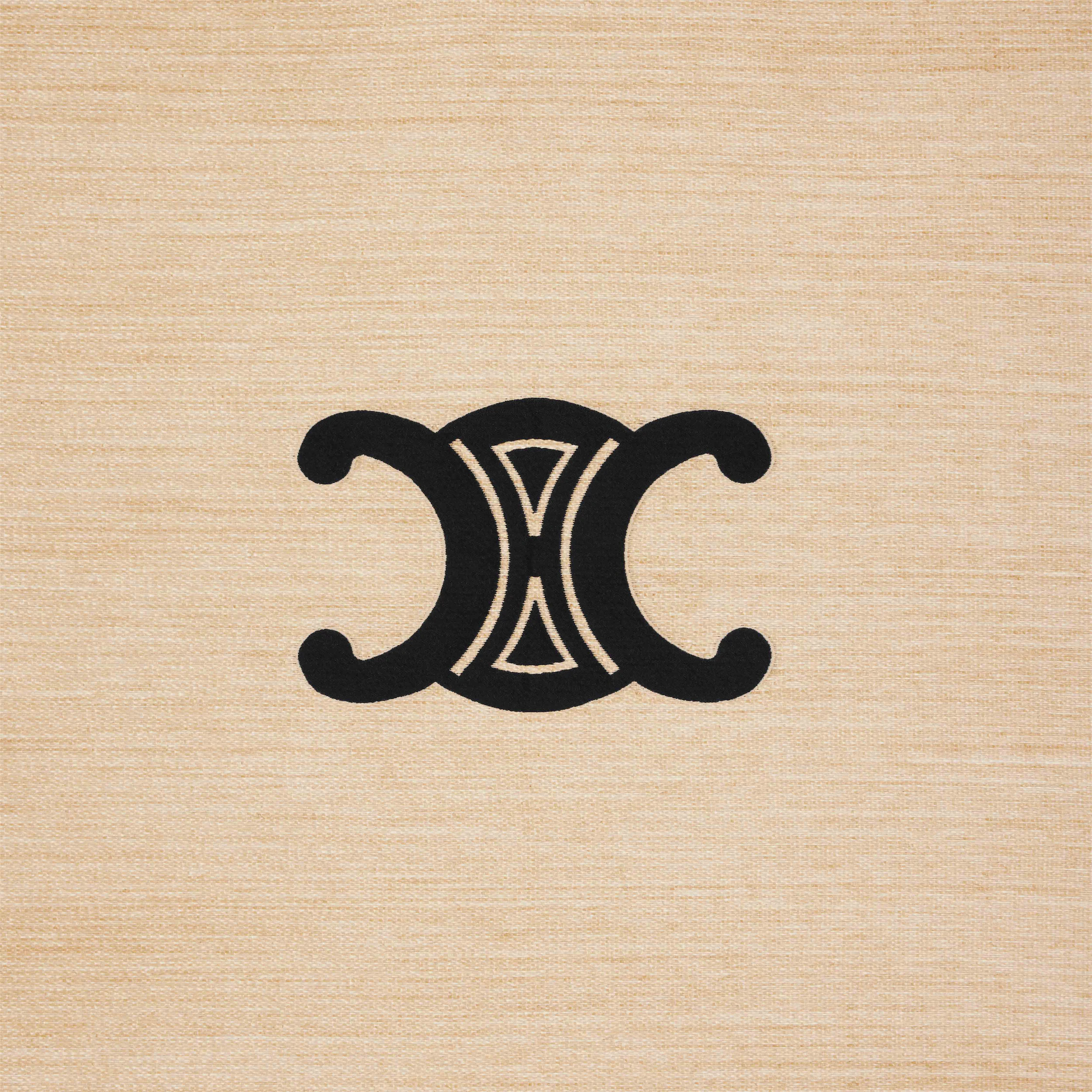 Tapis de plage et porte-tapis en cuir de veau