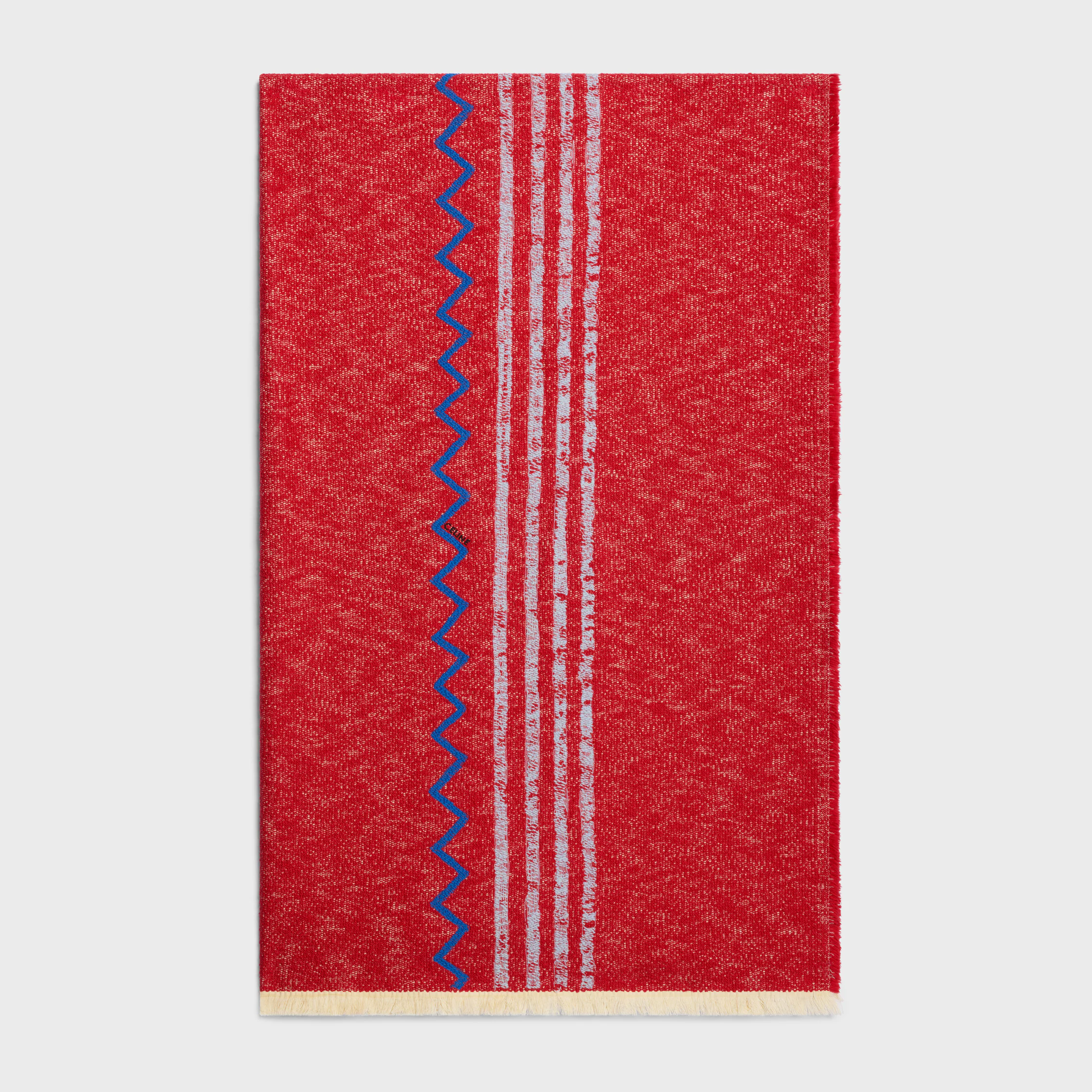 fouta en coton brodé