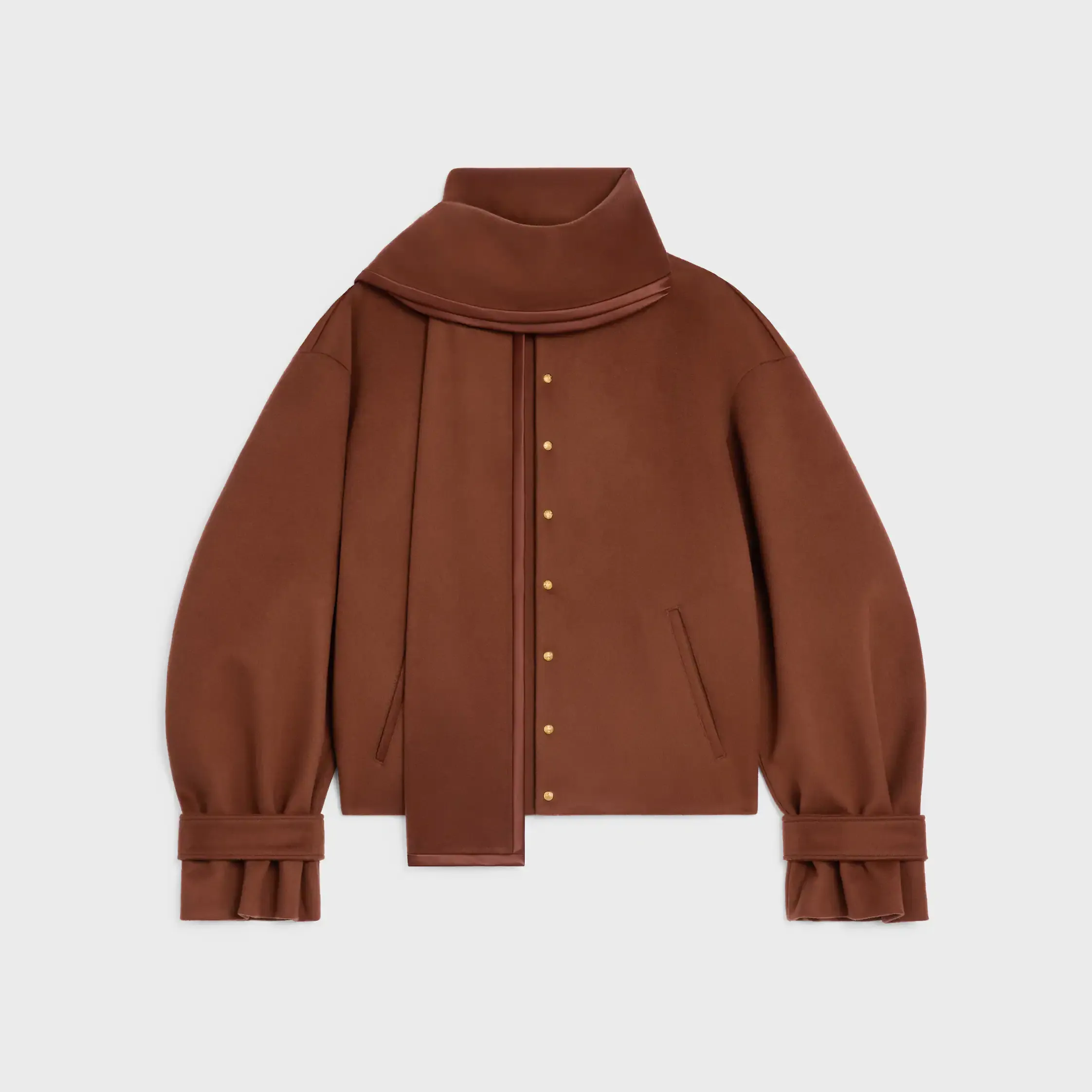 Veste écharpe en tissu de laine