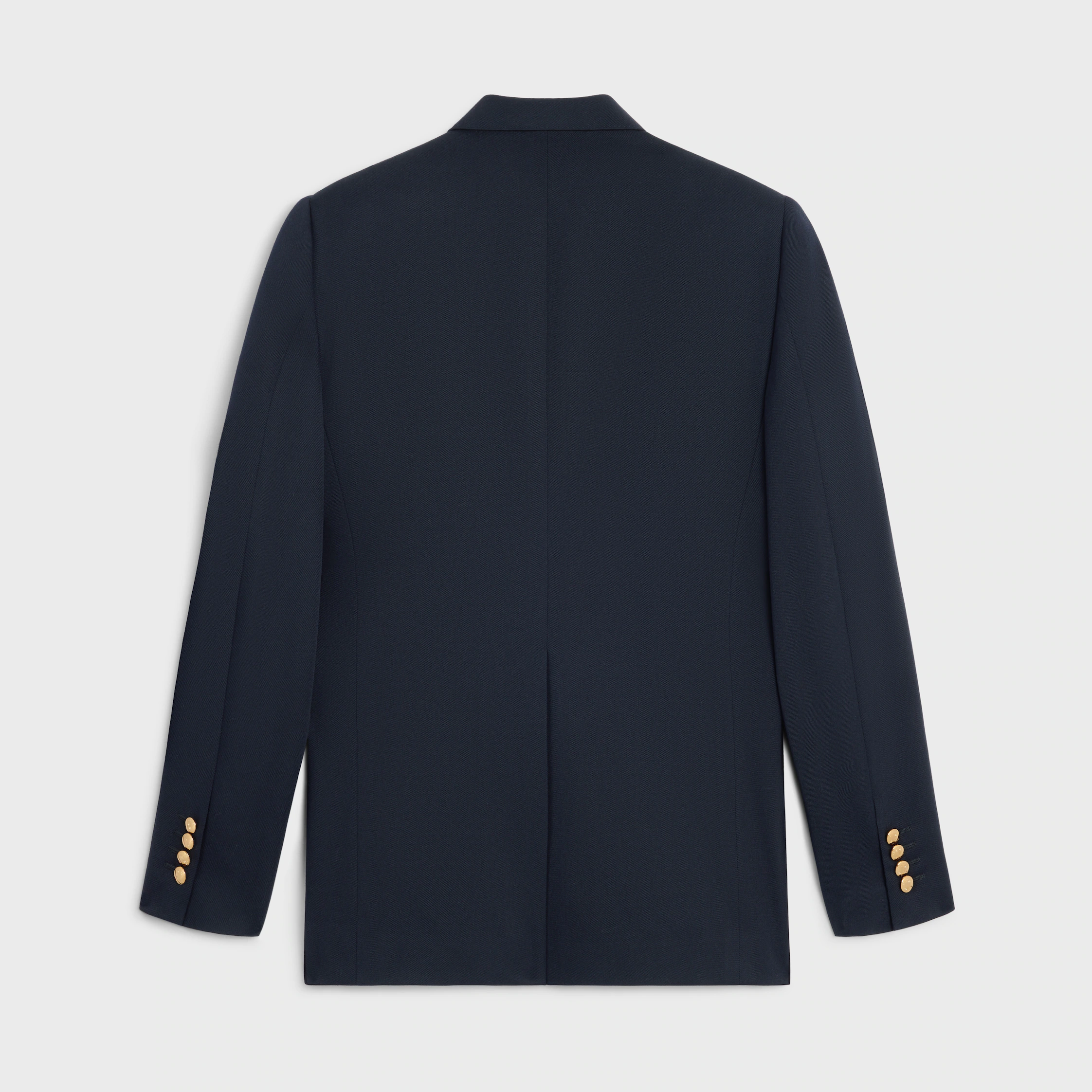 MANTEAU CLASSIQUE EN LAINES EN DIAGONALE