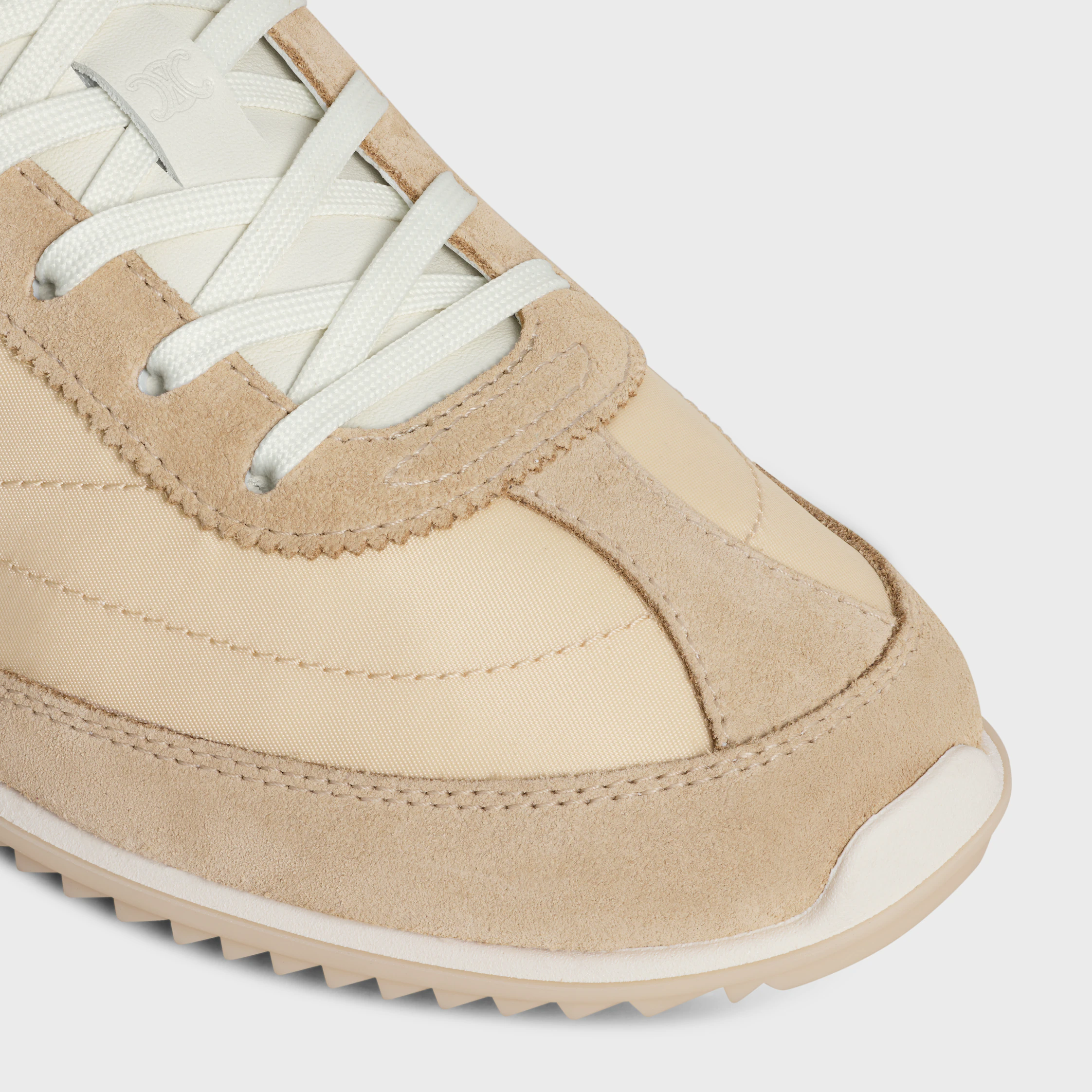SNEAKER RACER EN NYLON, SUÈDE DE VEAU ET VEAU