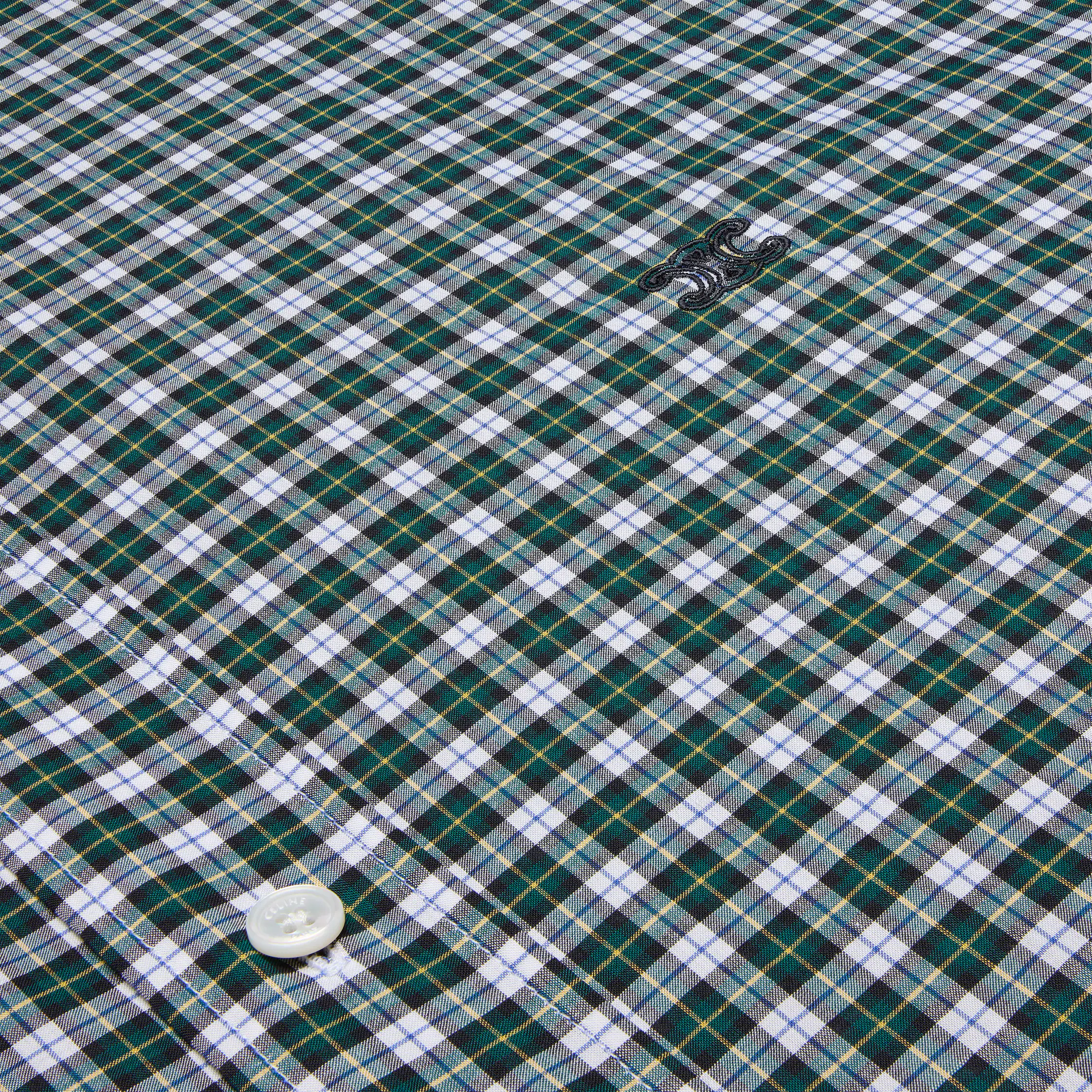 chemise en tissu coton tartan