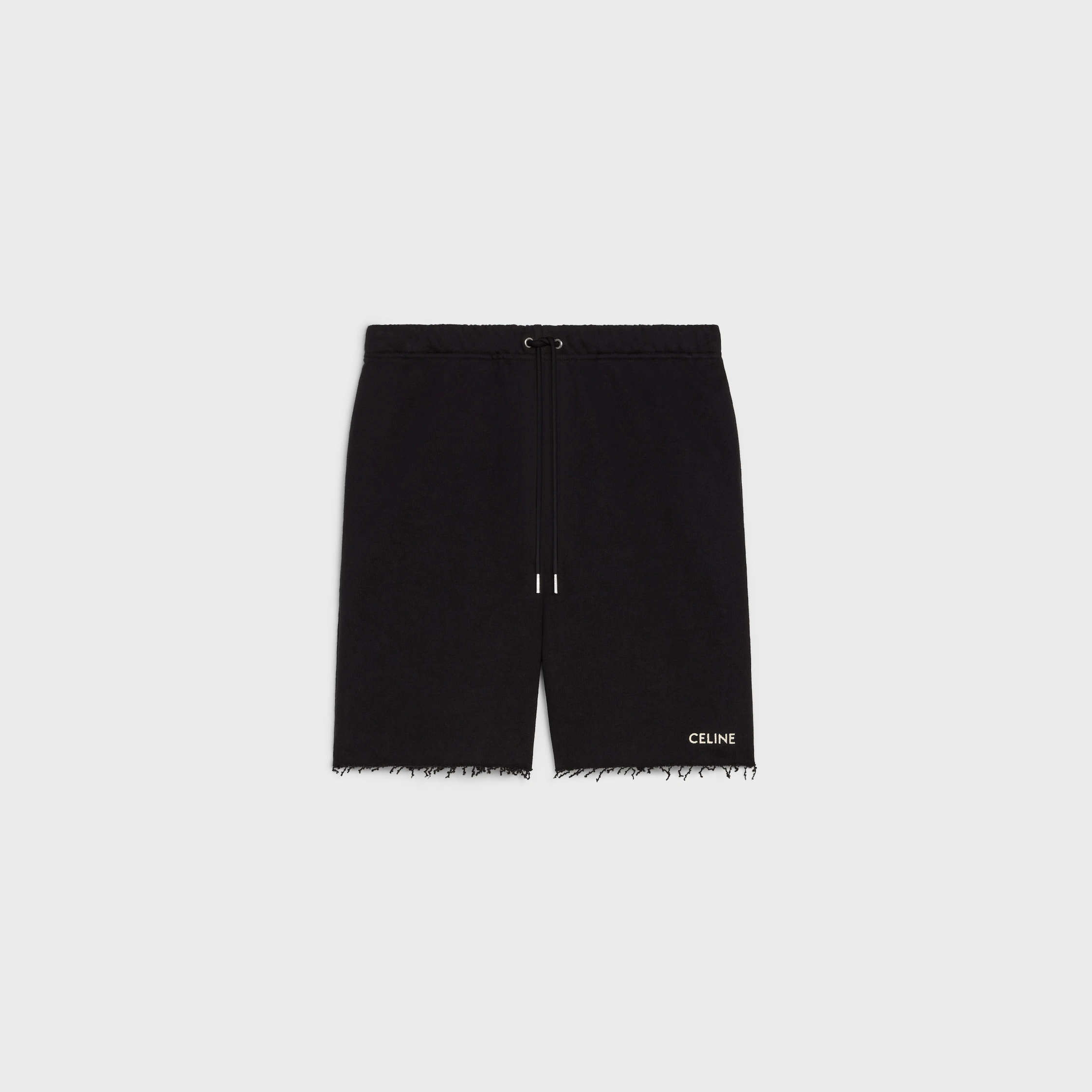 shorts celine en molleton coton
