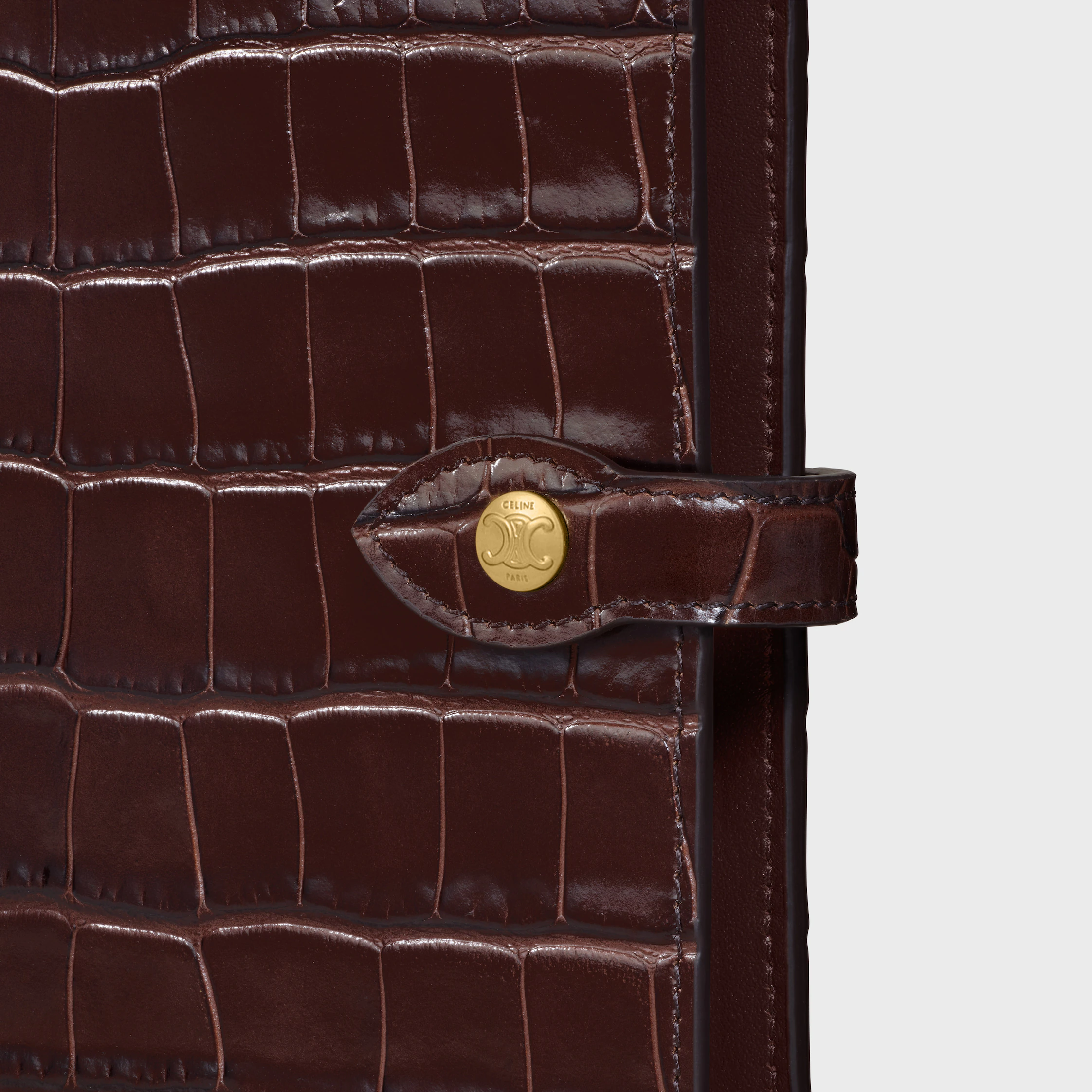 COUVERTURE DE CAHIER MOYEN EN CROCODILE NILOTIQUE
