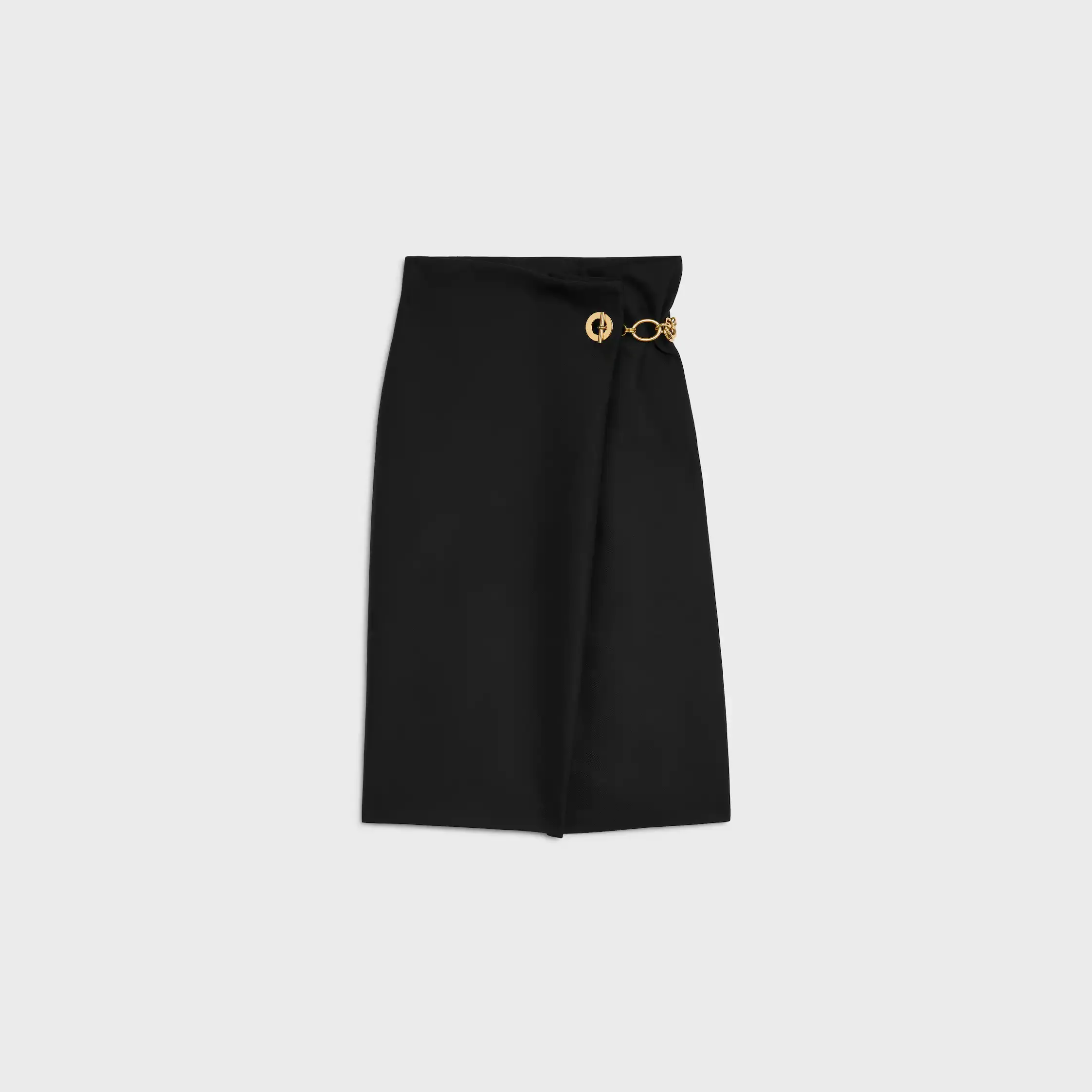 jupe midi en laine de mohair