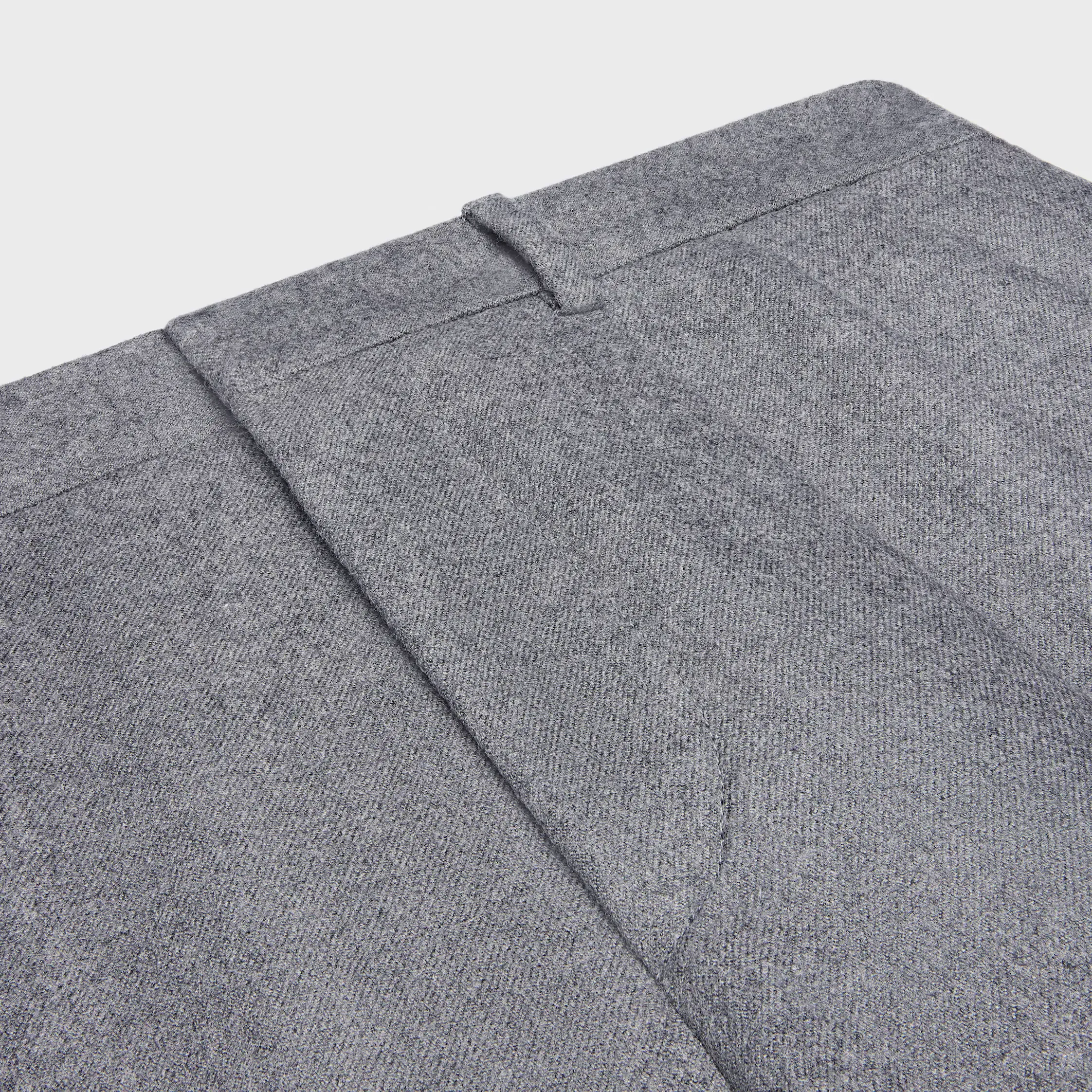 pantalon à pinces EN FLANELLE DE CASHMERE