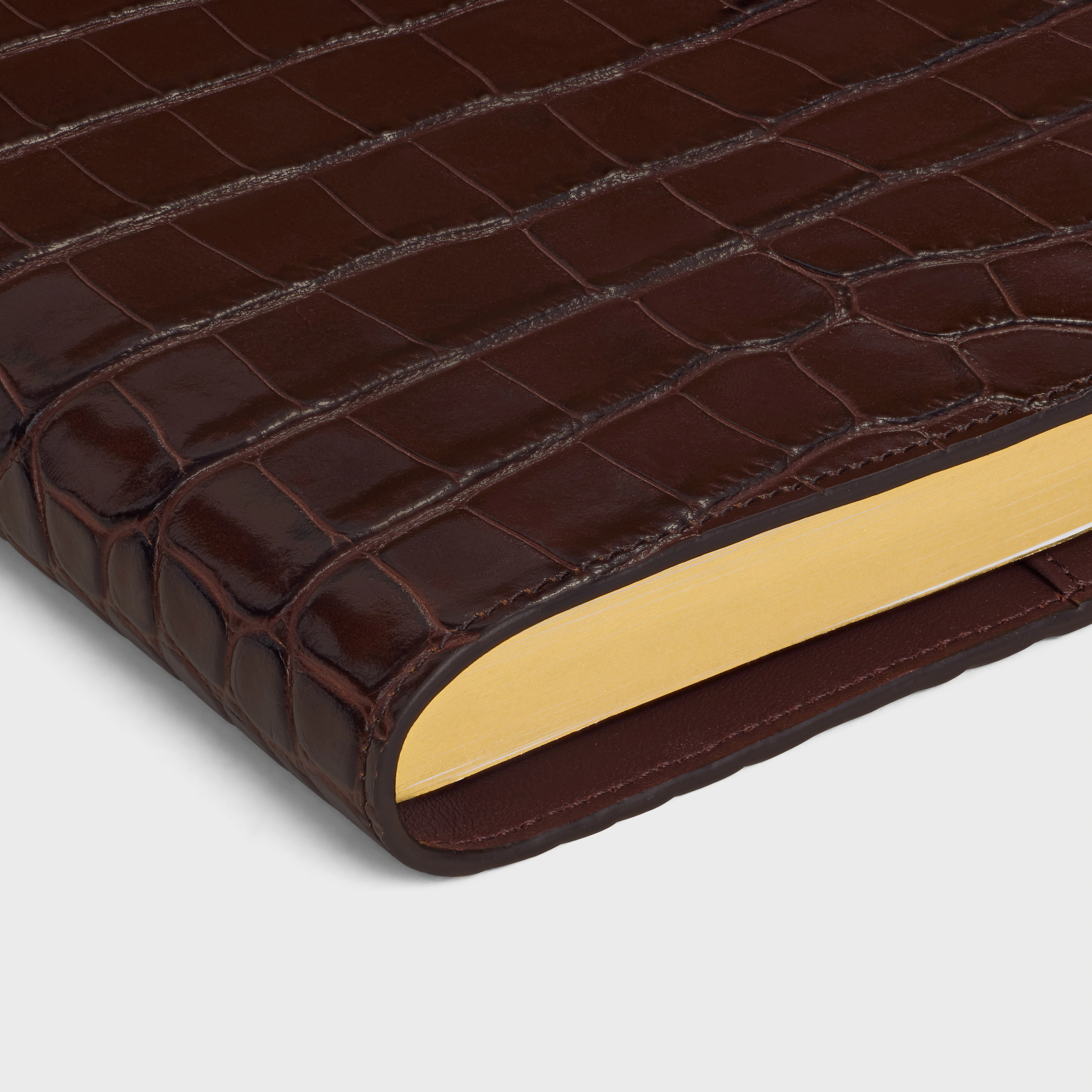 COUVERTURE DE CAHIER MOYEN EN CROCODILE NILOTIQUE