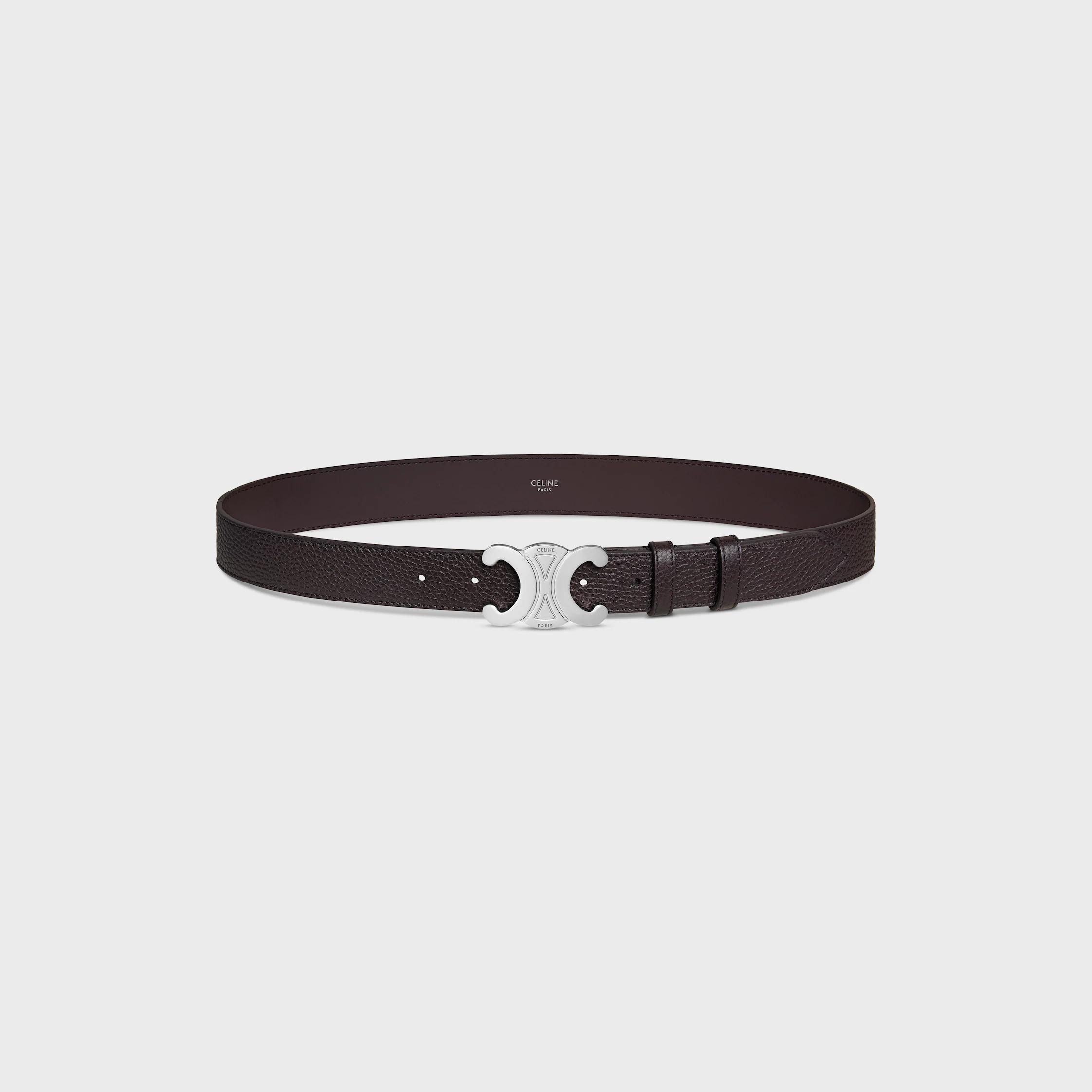 Ceinture Triomphe 30 MM en Cuir de Veau Grainé