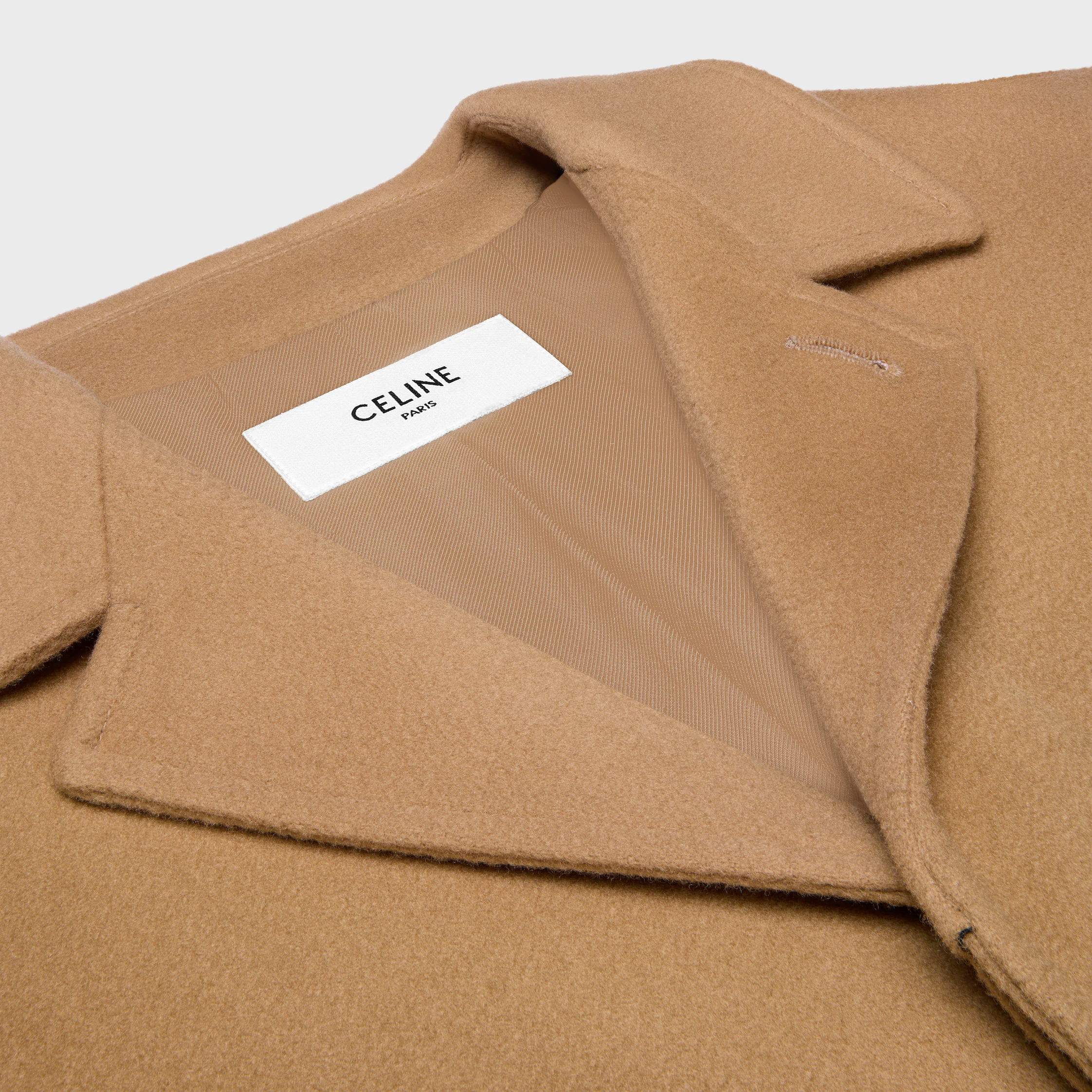 manteau mac en tissu laine