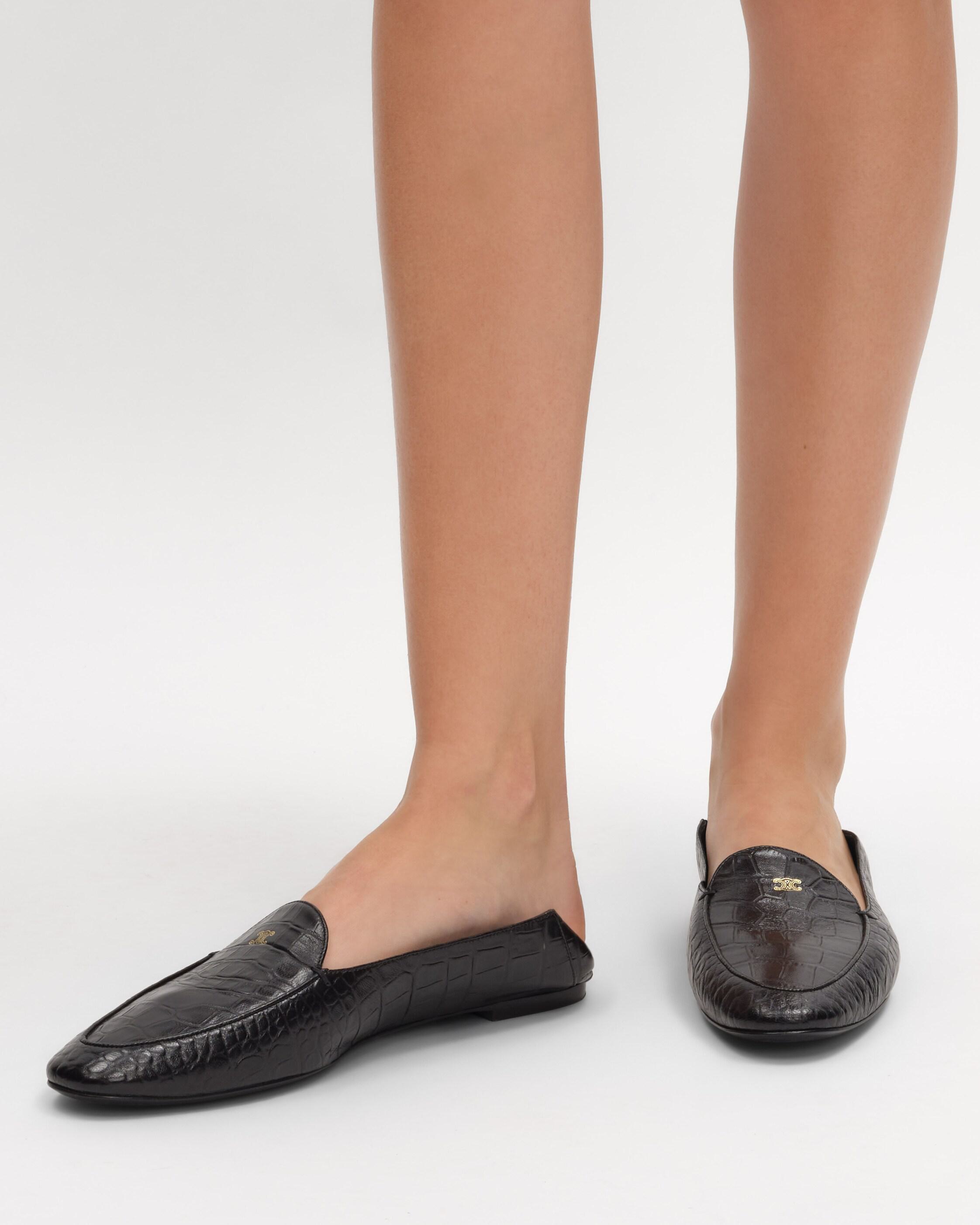 LOAfer AURA EN PEAU DE MOUTON IMPRIMÉ CROCODILE