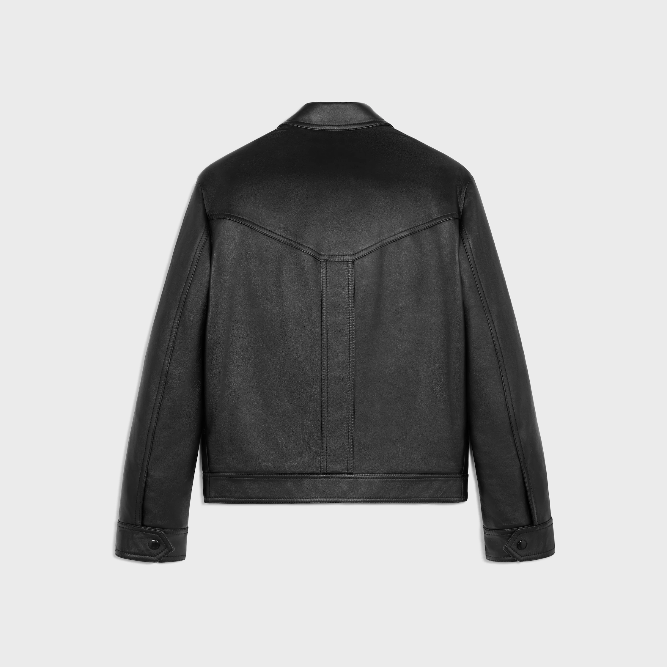 Veste blouson ample en peau de mouton douce