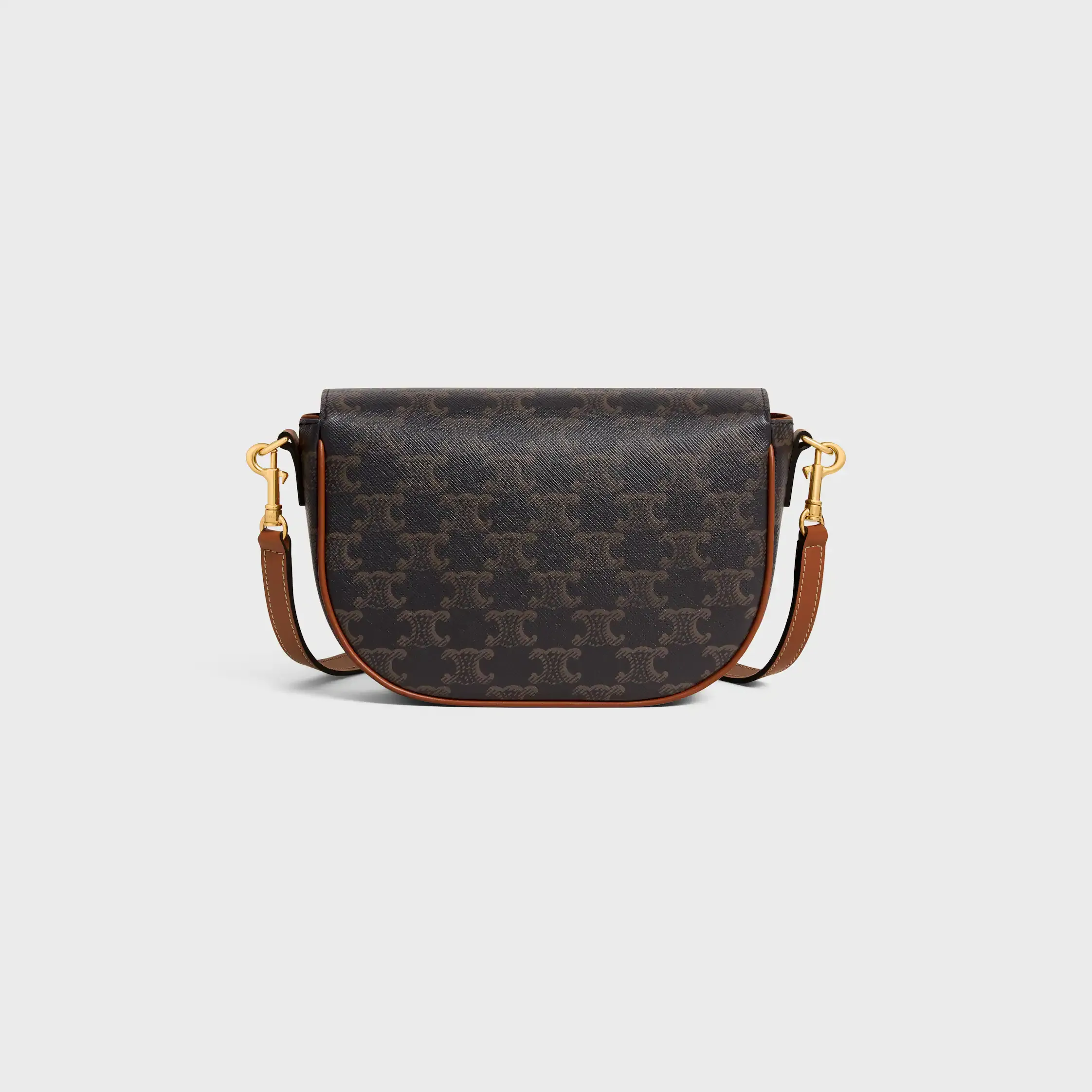 SAC À ÉPAULE FOLCO EN TOILE TRIOMPHE ET VEAU