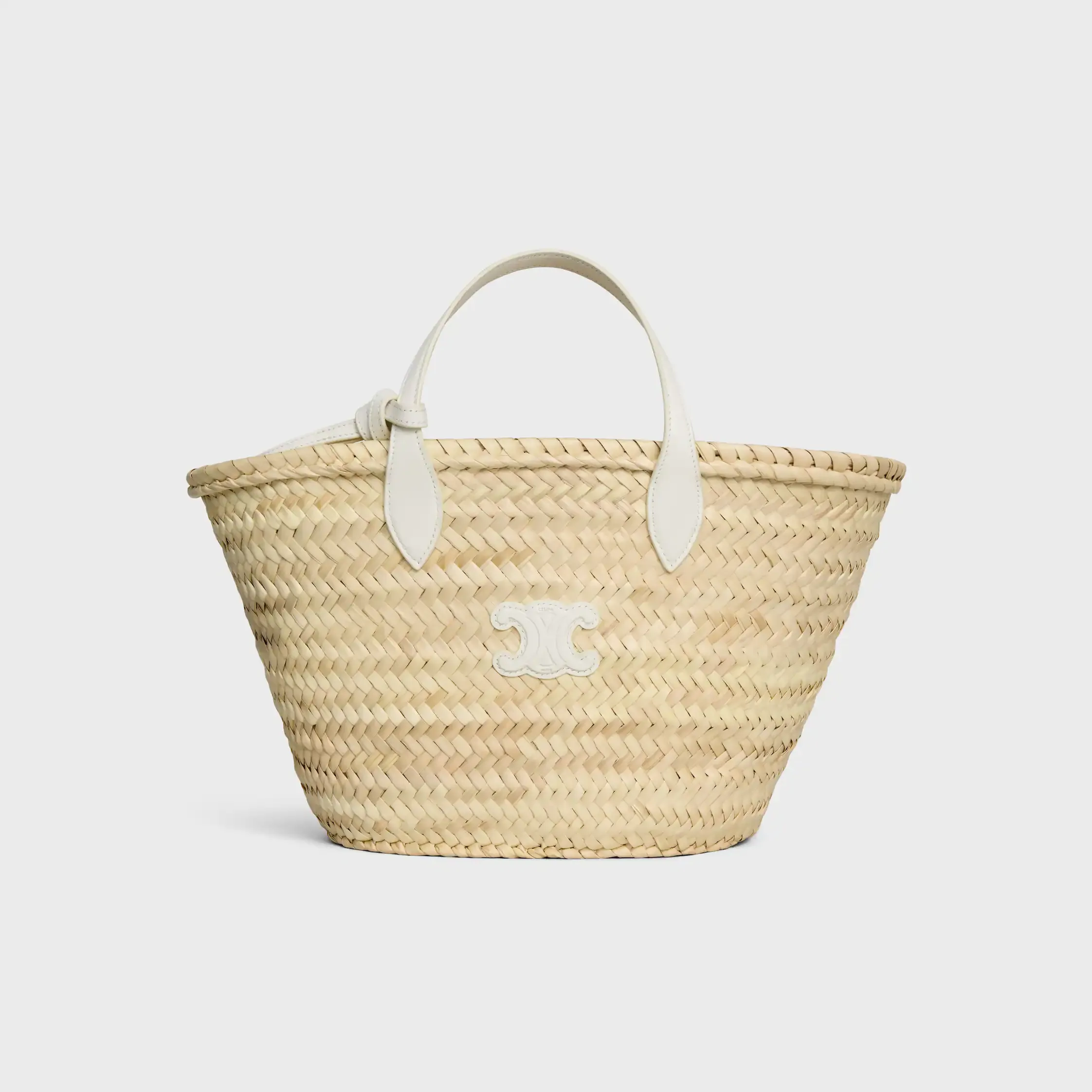 SAC TEEN TRIOMPHE EN FEUILLES DE PALME ET CUIR DE VEAU