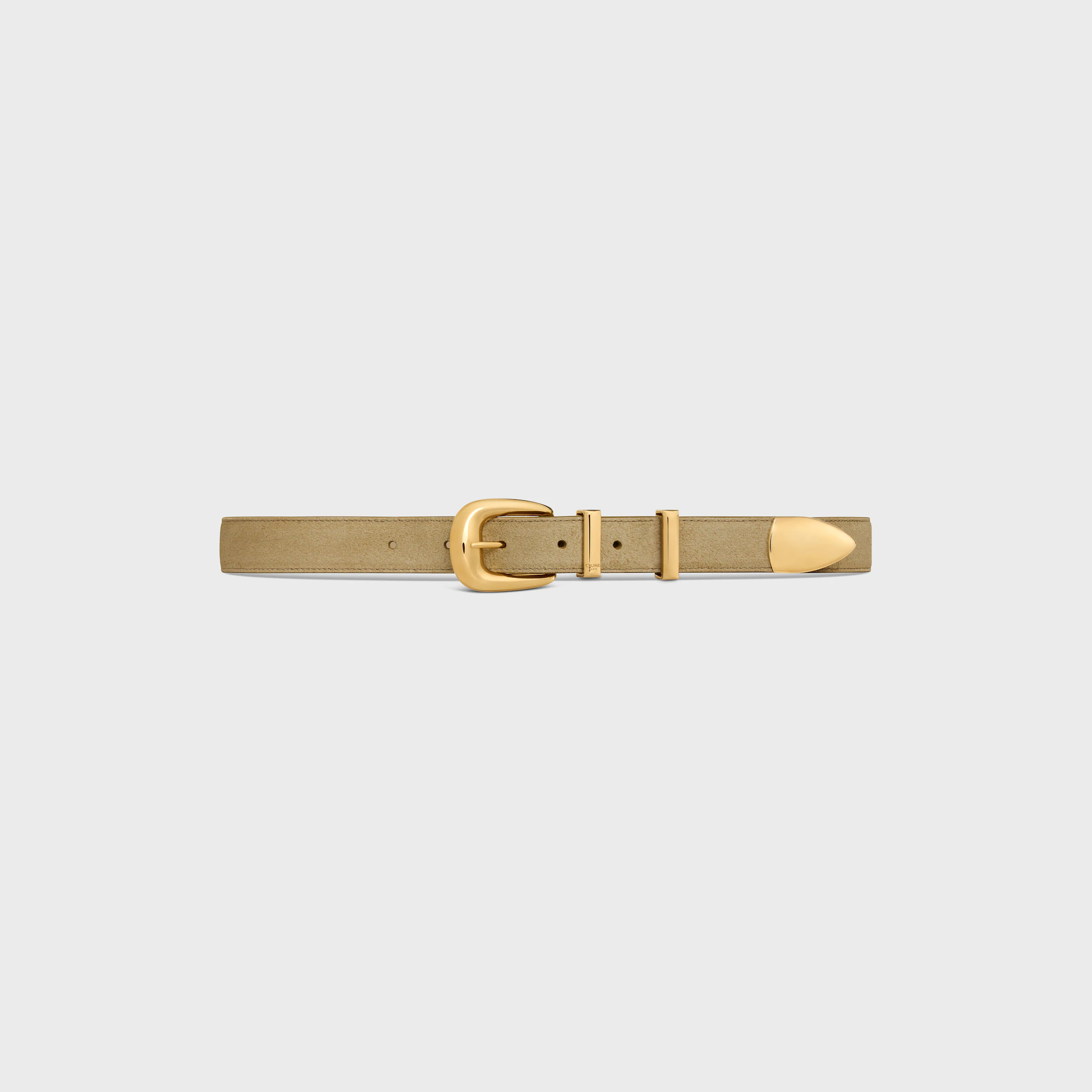 Ceinture Western 25 MM en daim cuir de veau