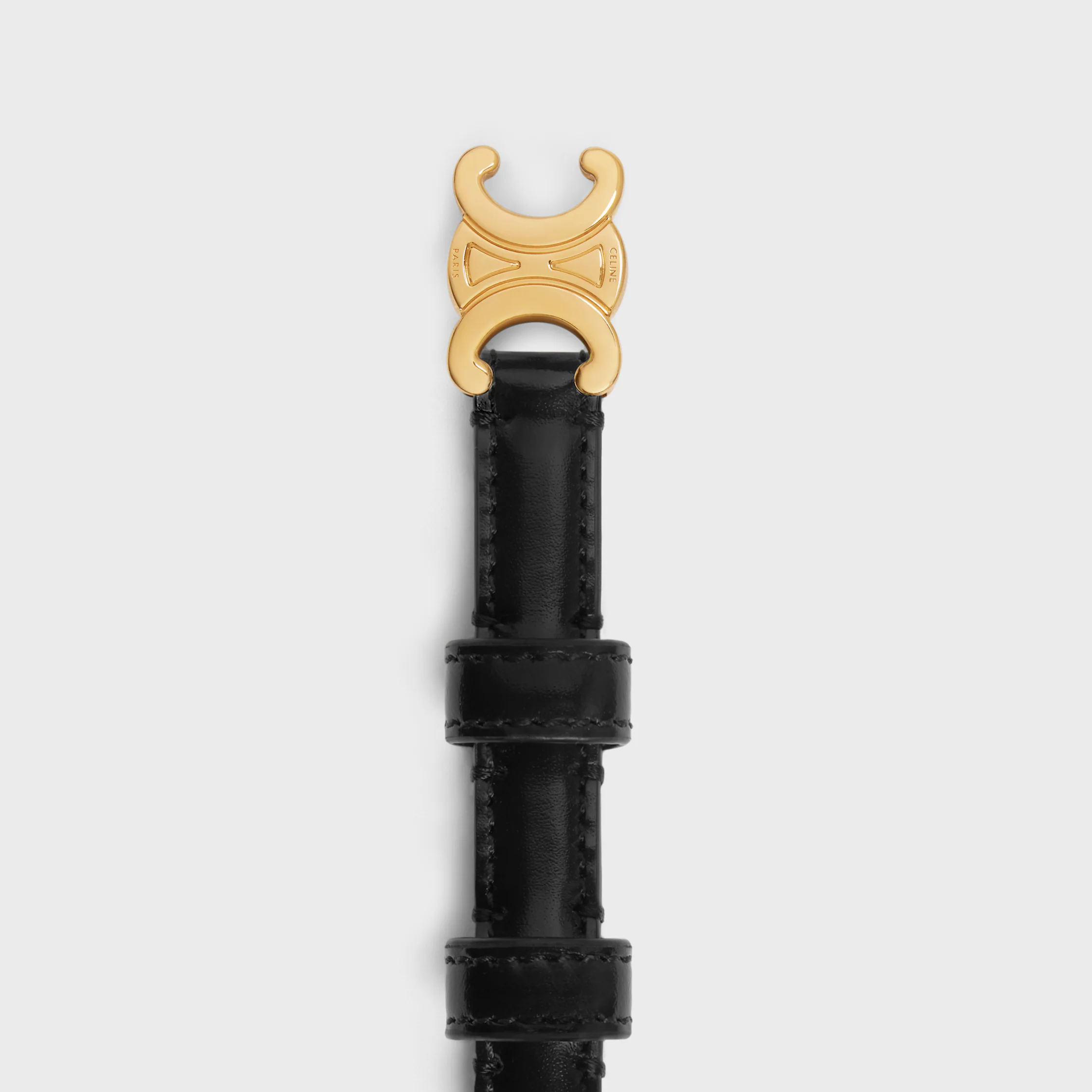 CEINTURE TRIOMPHE 13 MM EN CUIR TAURIILLON