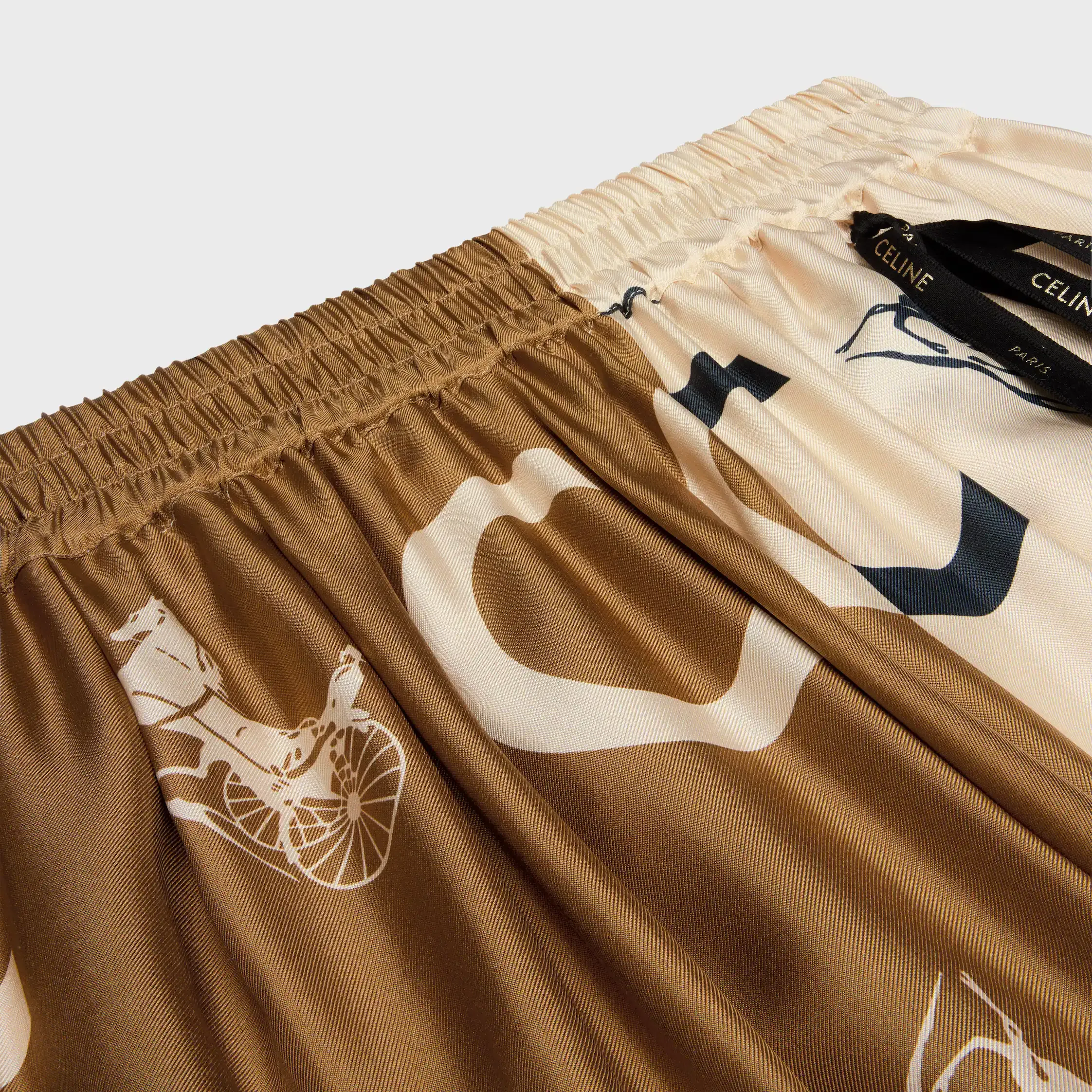 pantalon de pyjama en soie twill