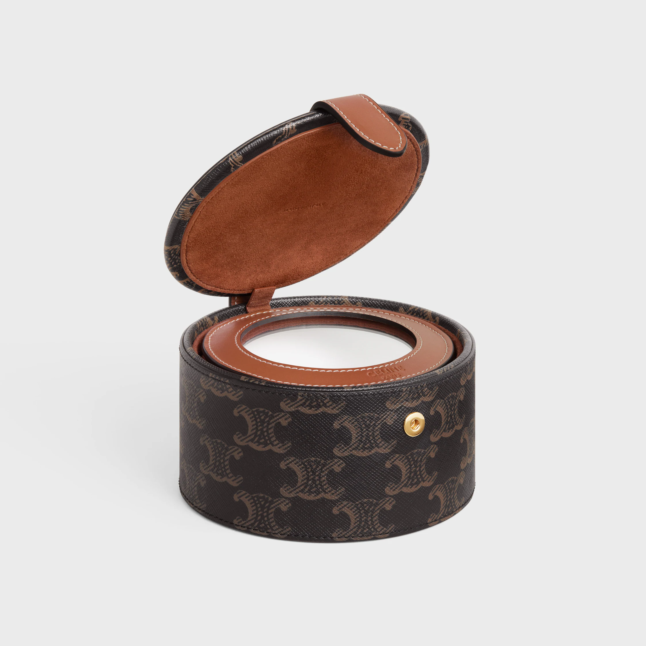 Étui JEWELS en toile Triomphe et cuir de veau
