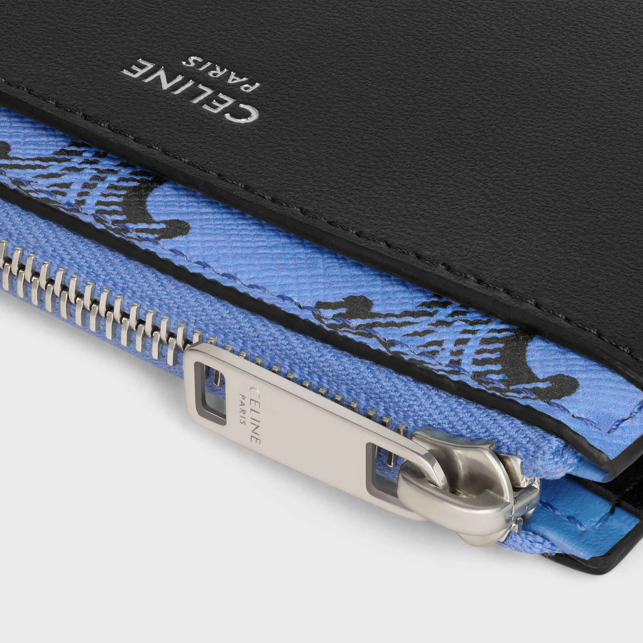 Porte-cartes zippé IN Triomphe toile et veau