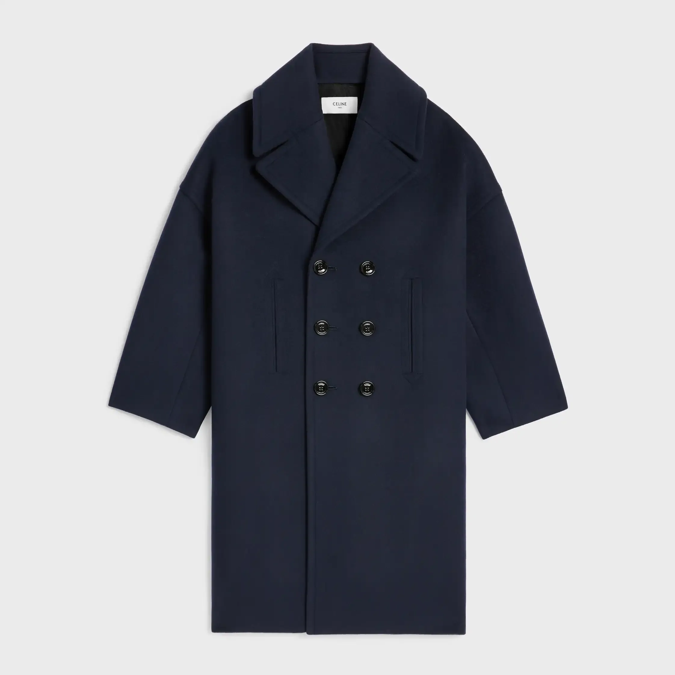 long peacoat EN FEUTRE DE LAINES