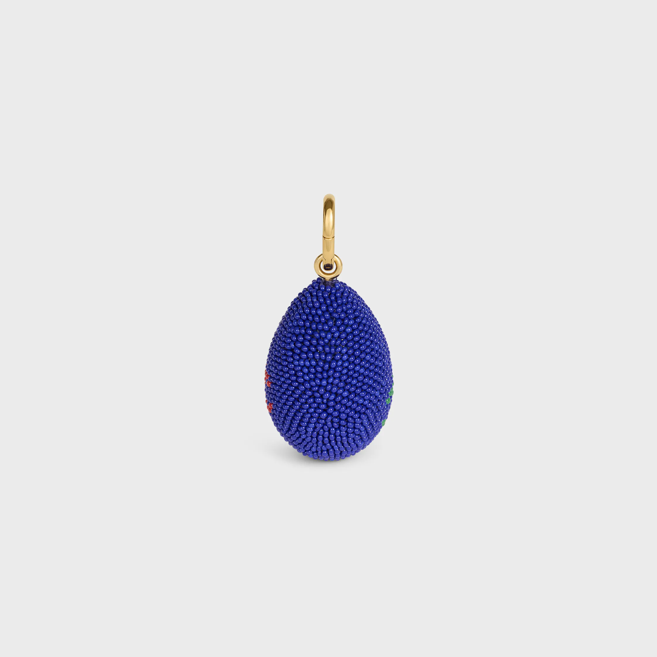 Céline Perles Charms Pendentif Œuf en Perles et laiton avec finition or