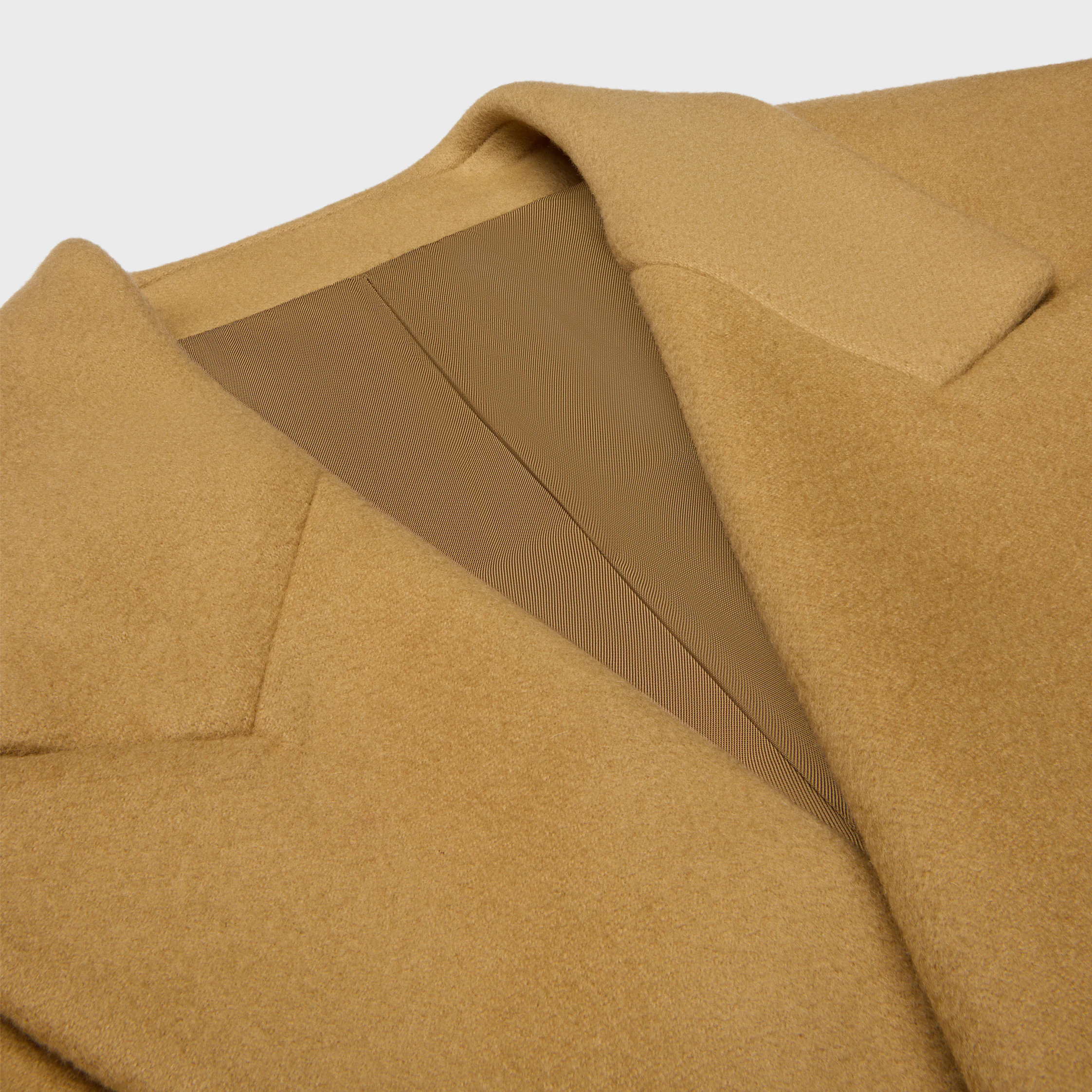 manteau colonne IN DOUBLE FACE CASHMERE