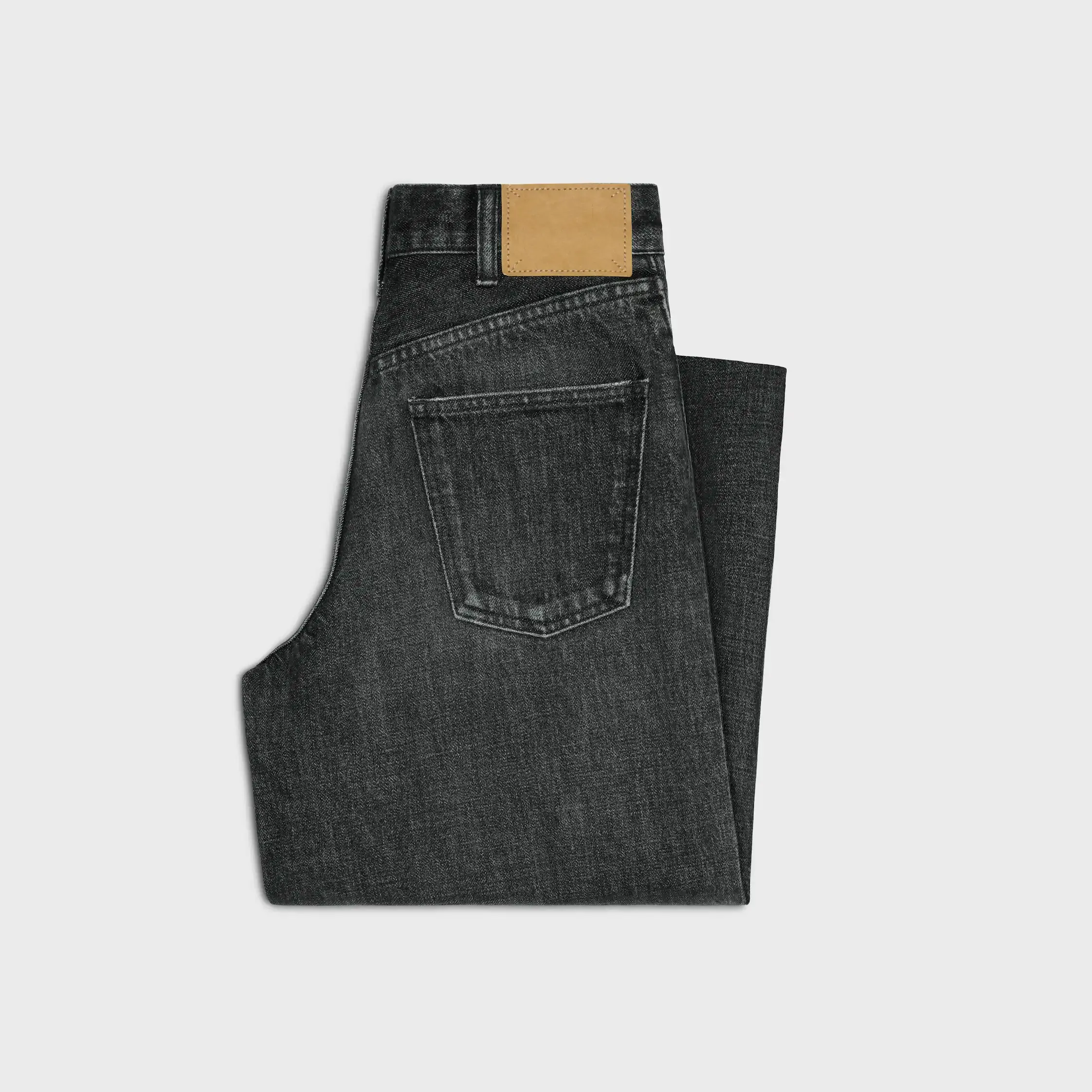 jeans surf évasés en denim noir ice rinse