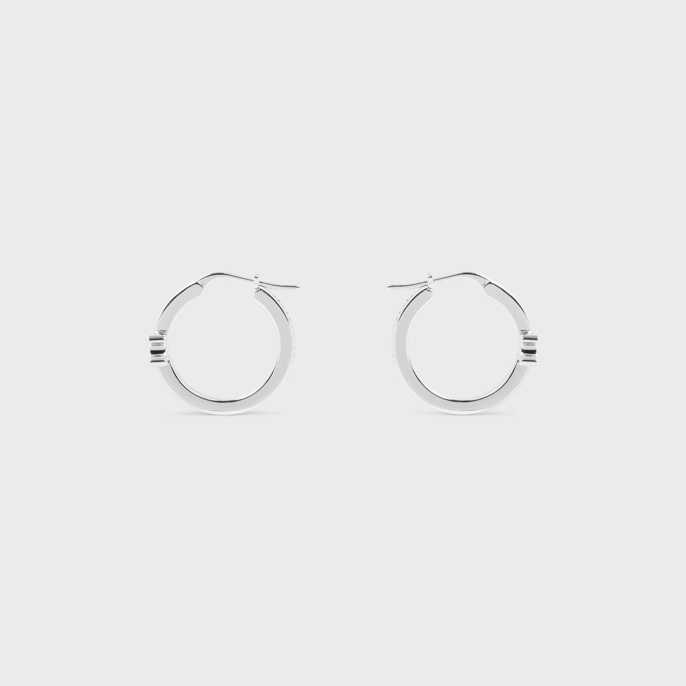 Boucles d'oreilles Triomphe Sparkle en strass et laiton avec finition rhodiée