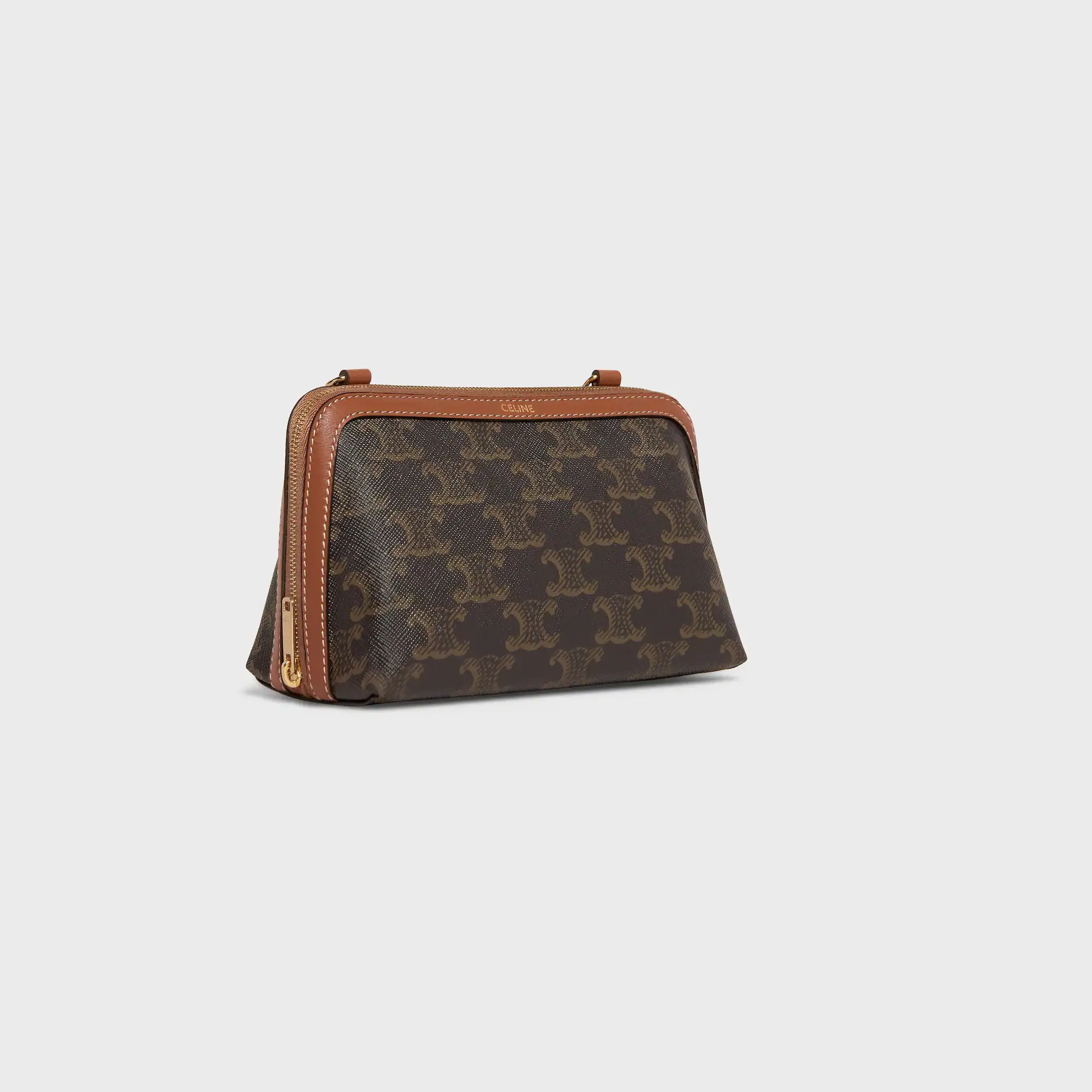 Sac à main en chaîne IN Triomphe en toile et peau de mouton