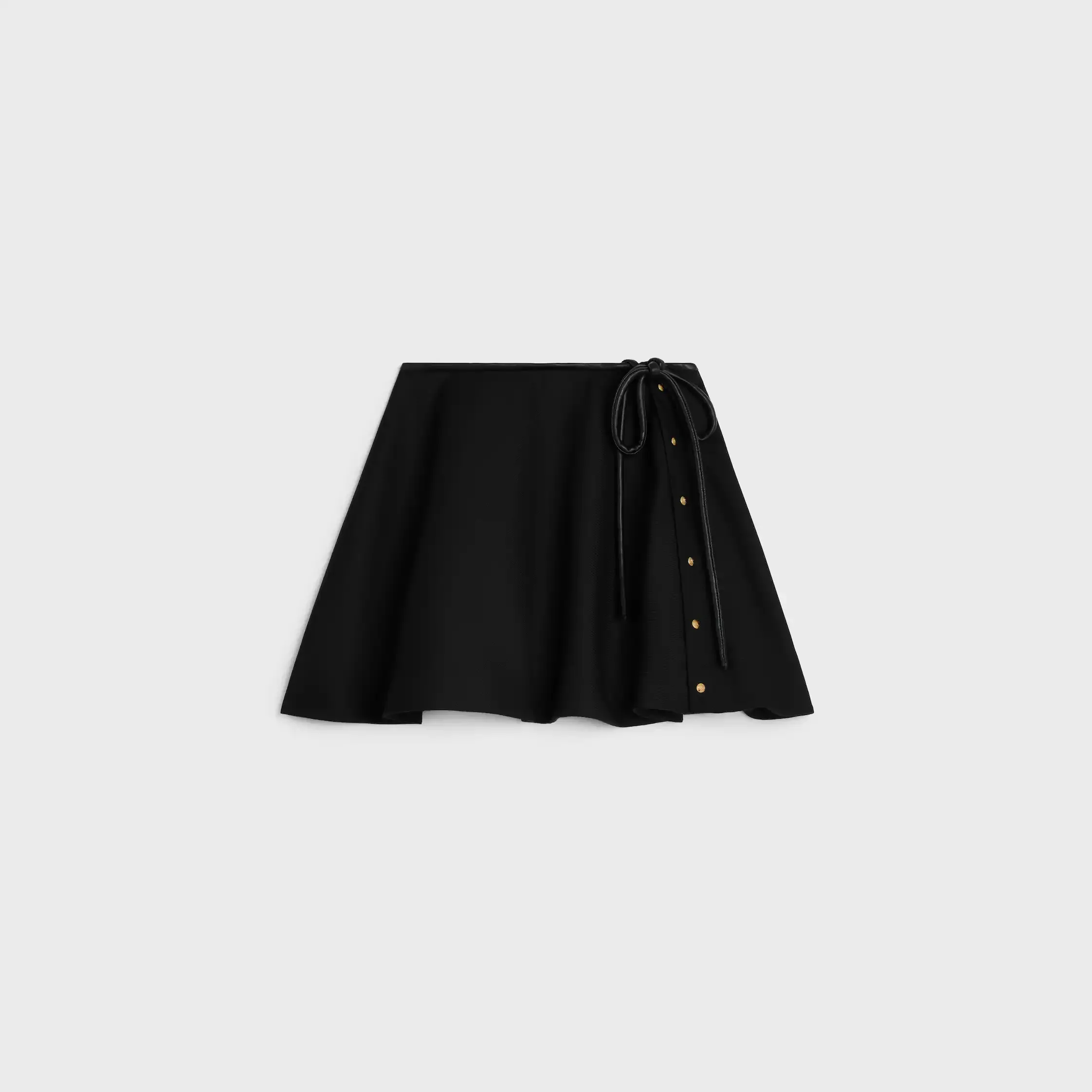jupe peplum en laine mohair