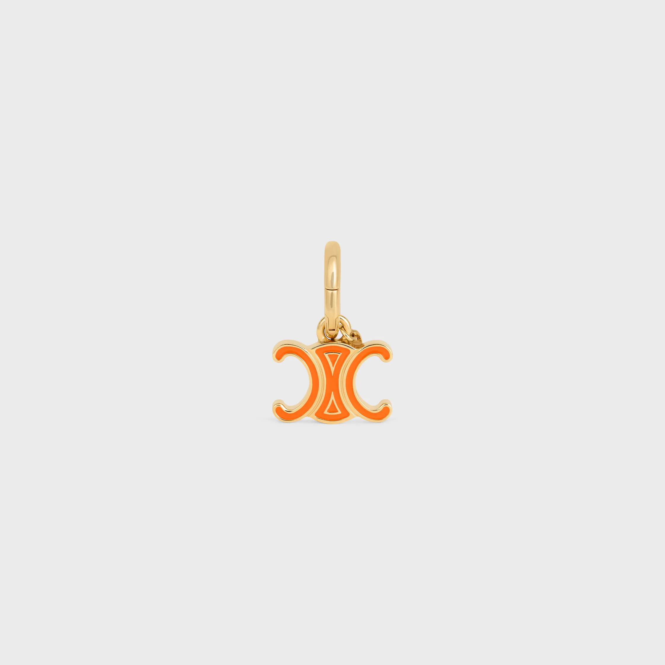 Charms Celine Triomphe en émail et laiton fini or