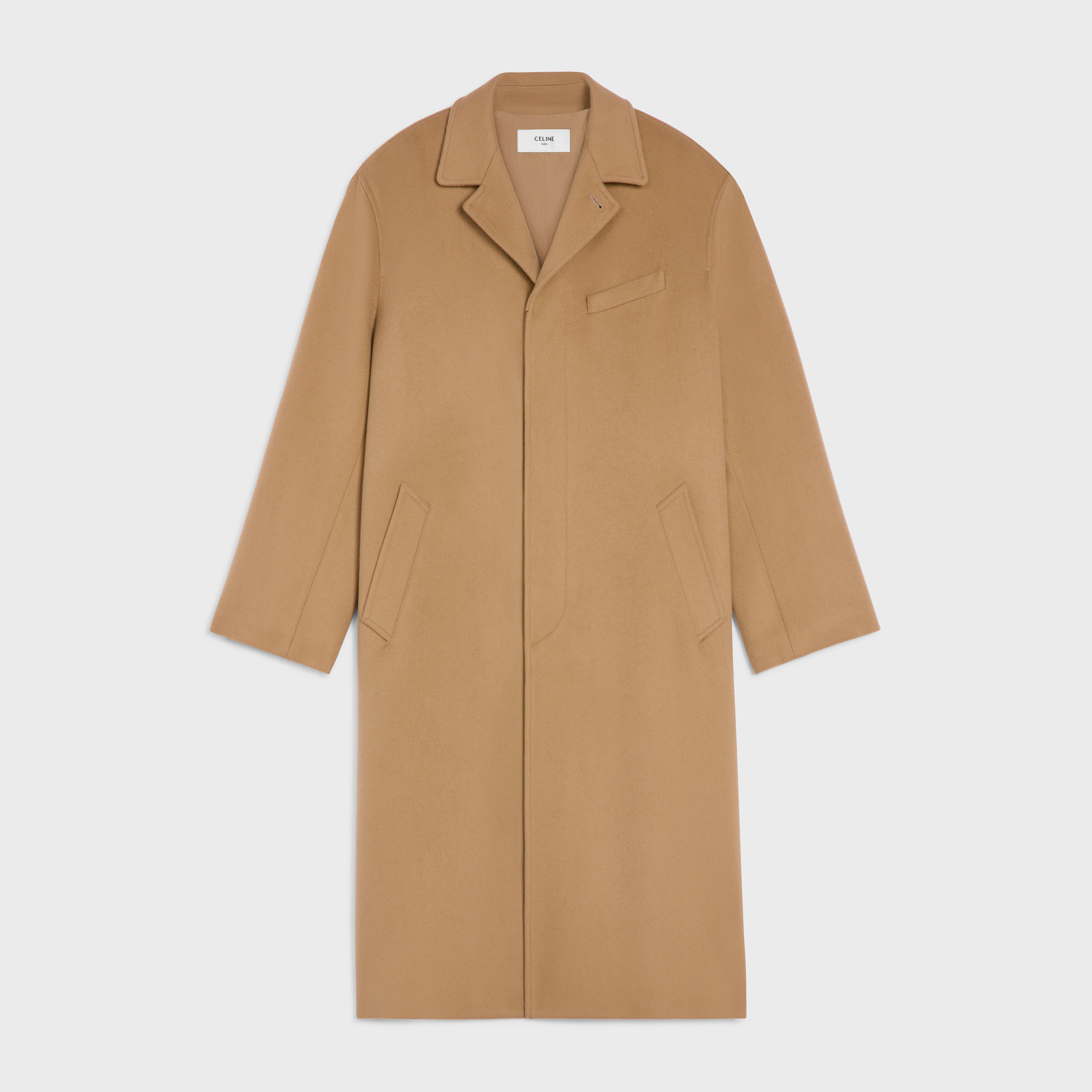 manteau mac en tissu laine